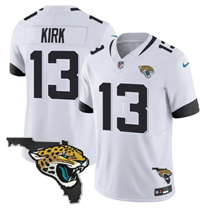 Personalized Men’s Jacksonville Jaguars Florida Patch Jersey All Stitched Christian Kirk #13