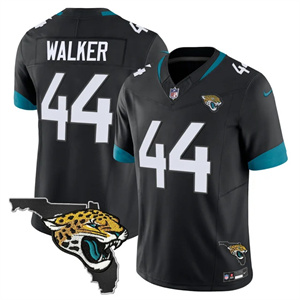 Personalized Men’s Jacksonville Jaguars Florida Patch Jersey All Stitched Travon Walker #44