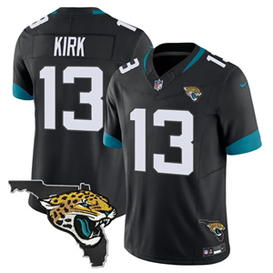 Personalized Men’s Jacksonville Jaguars Florida Patch Jersey All Stitched Christian Kirk #13