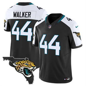 Personalized Men’s Jacksonville Jaguars Florida Patch Jersey All Stitched Travon Walker 44
