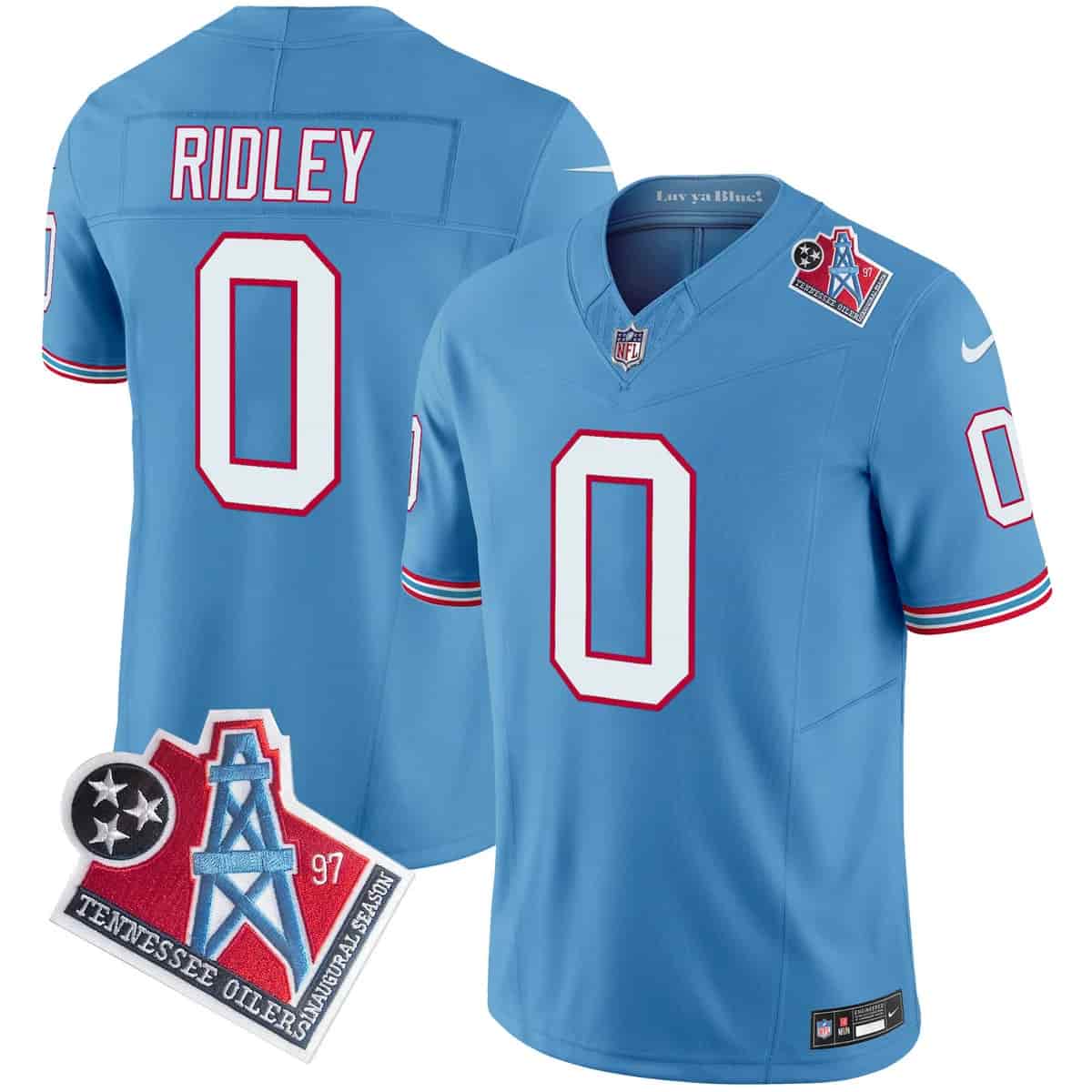 Personalized Men’s Tennessee Titans 1997 Throwback Limited Jersey All Stitched Calvin Ridley 0