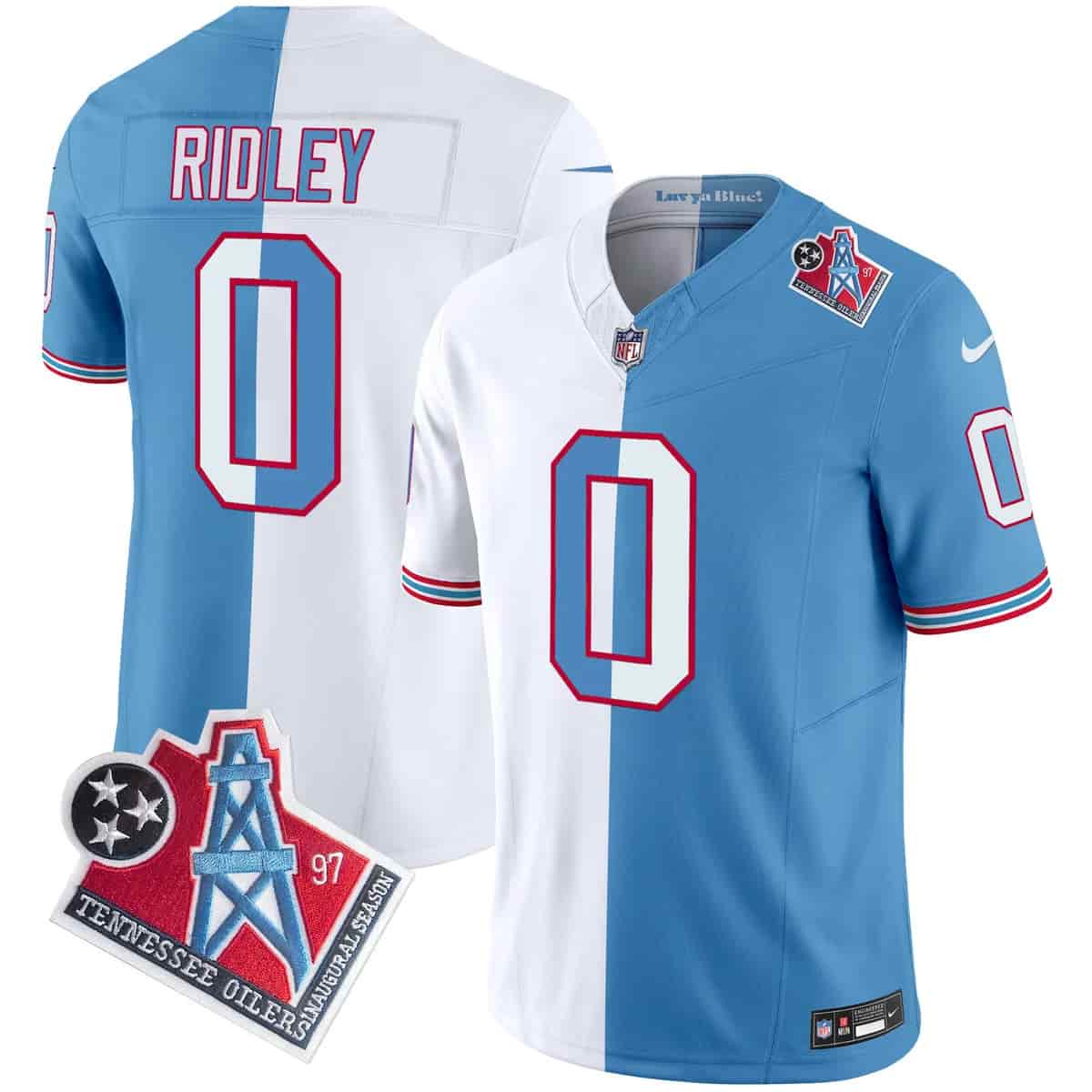 Personalized Men’s Tennessee Titans 1997 Throwback Limited Jersey All Stitched Calvin Ridley 0