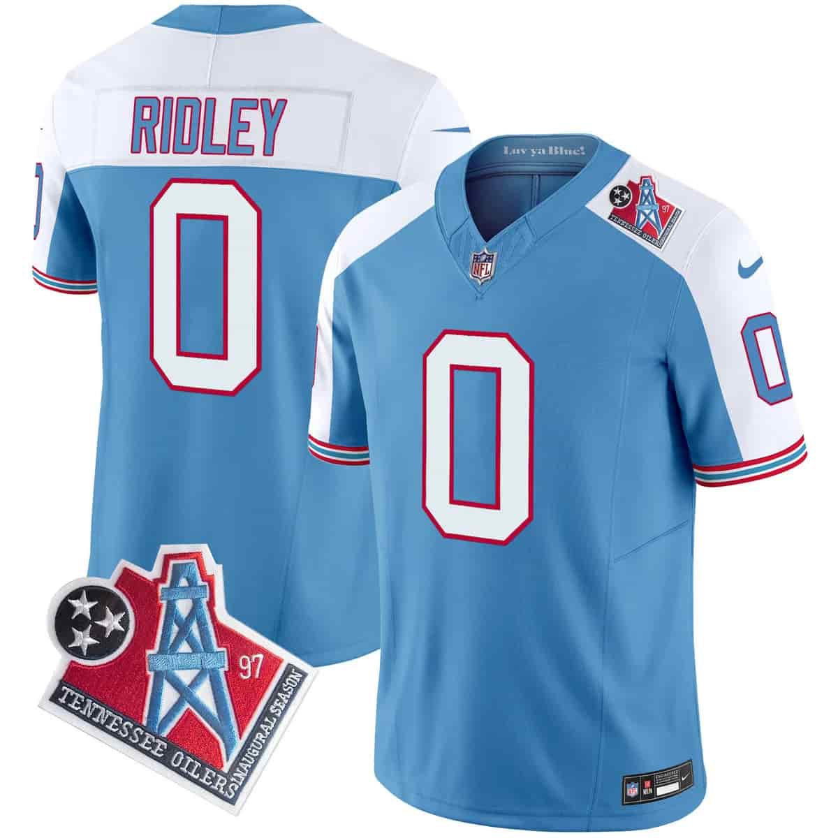 Personalized Men’s Tennessee Titans 1997 Throwback Limited Jersey All Stitched Calvin Ridley 0