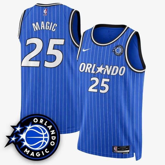 Personalized Men’s Orlando Magic #25 Magic New Generation of Magic Basketball Jersey All Stitched