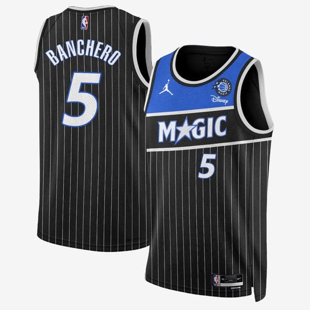 Personalized Men’s Orlando Magic #5 Paolo Banchero New Generation of Magic Basketball Jersey All Stitched
