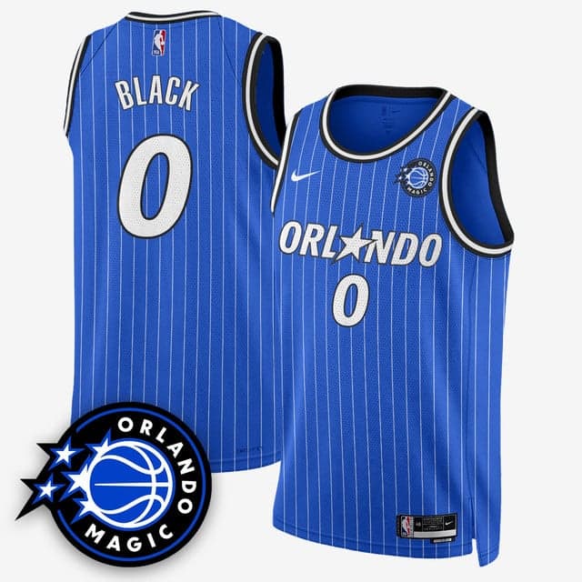 Personalized Men’s Orlando Magic #0 Anthony Black New Generation of Magic Basketball Jersey All Stitched