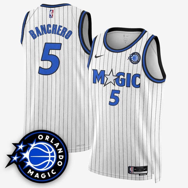 Personalized Men’s Orlando Magic #5 Paolo Banchero New Generation of Magic Basketball Jersey All Stitched