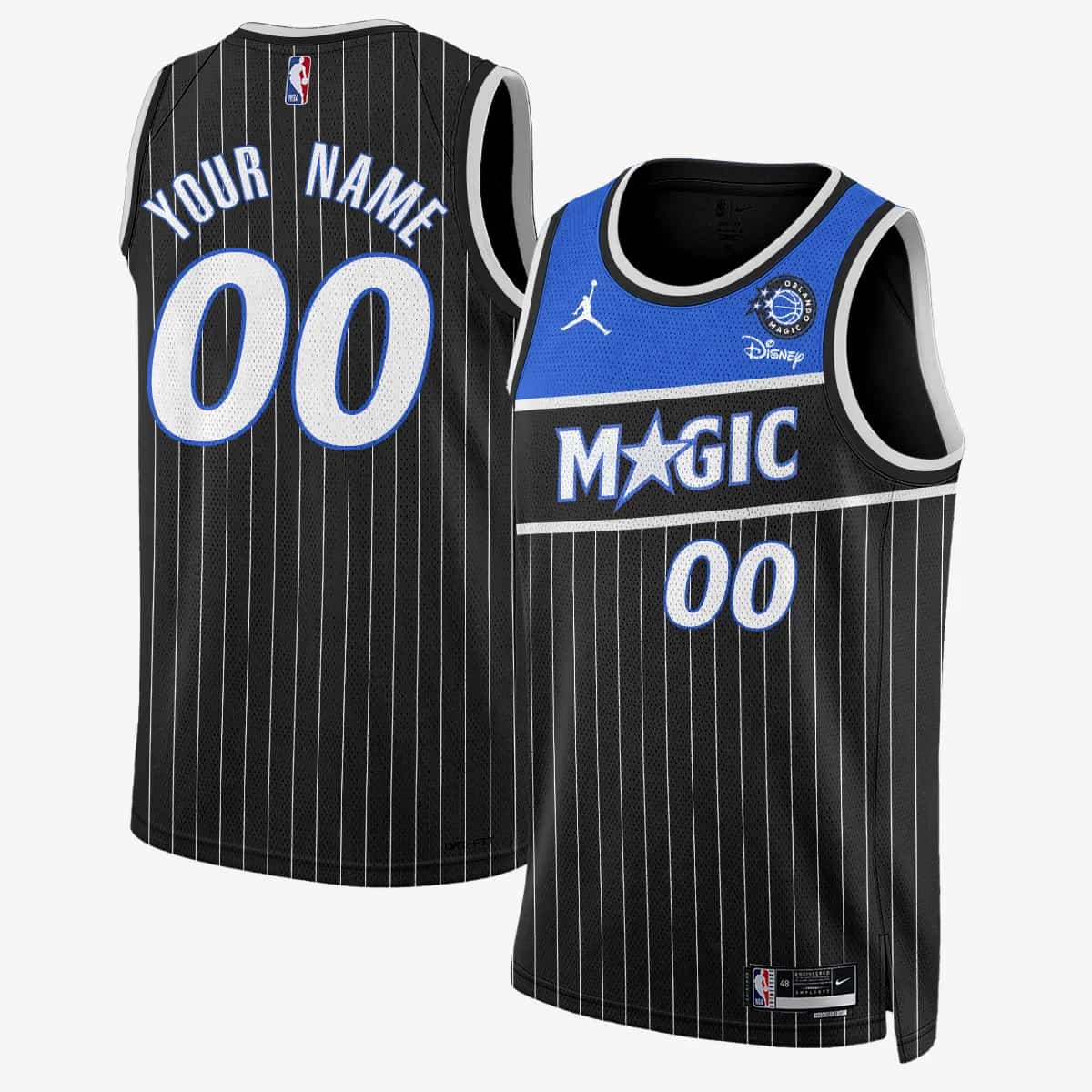 Personalized Custom Men’s Orlando Magic New Generation of Magic Basketball Black Basketball Jersey All Stitched