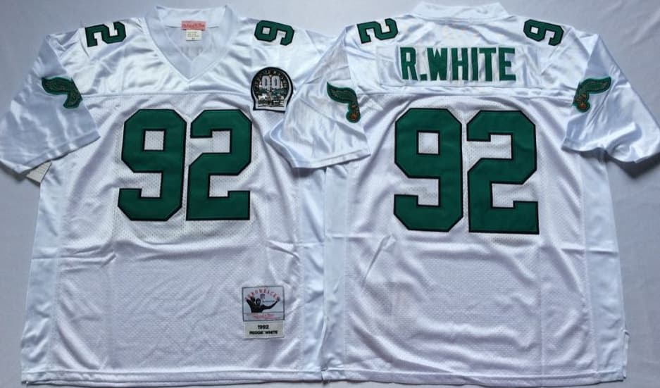 Personalized Philadelphia Eagles White #92 R.WHITE Jerseys