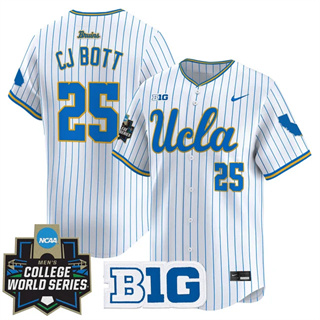 Personalized Men’s UCLA Bruins #25 CJ Bott 2025 World Series Premier Limited Jersey All Stitched
