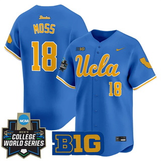 Personalized Men’s UCLA Bruins #18 Wylan Moss 2025 World Series Premier Limited Jersey All Stitched