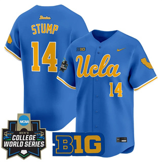 Personalized Men’s UCLA Bruins #14 Landon Stump 2025 World Series Premier Limited Jersey All Stitched
