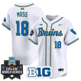 Personalized Men’s UCLA Bruins #18 Wylan Moss 2025 World Series Premier Limited Jersey All Stitched