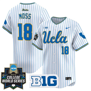 Personalized Men’s UCLA Bruins #18 Wylan Moss 2025 World Series Premier Limited Jersey All Stitched