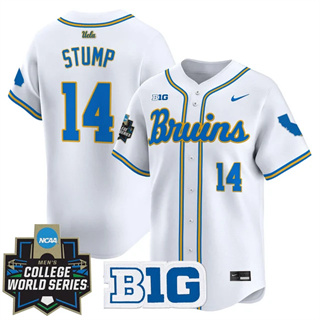 Personalized Men’s UCLA Bruins #14 Landon Stump 2025 World Series Premier Limited Jersey All Stitched
