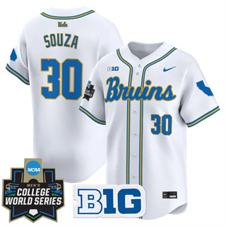 Personalized Men’s UCLA Bruins #30 August Souza 2025 World Series Premier Limited Jersey All Stitched