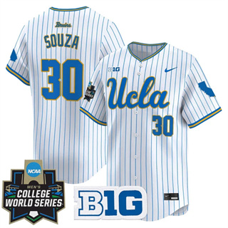 Personalized Men’s UCLA Bruins #30 August Souza 2025 World Series Premier Limited Jersey All Stitched