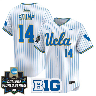 Personalized Men’s UCLA Bruins #14 Landon Stump 2025 World Series Premier Limited Jersey All Stitched
