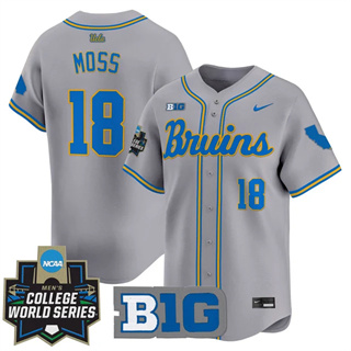 Personalized Men’s UCLA Bruins #18 Wylan Moss 2025 World Series Premier Limited Jersey All Stitched