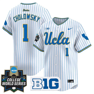 Personalized Men’s UCLA Bruins #1 Roch Cholowsky 2025 World Series Premier Limited Jersey All Stitched