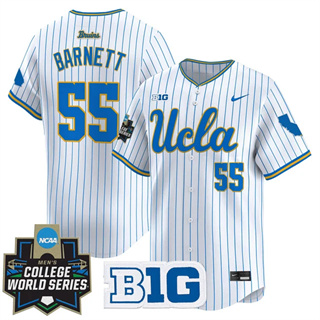 Personalized Men’s UCLA Bruins #55 Michael Barnett 2025 World Series Premier Limited Jersey All Stitched