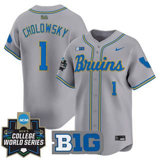 Personalized Men’s UCLA Bruins #1 Roch Cholowsky 2025 World Series Premier Limited Jersey All Stitched