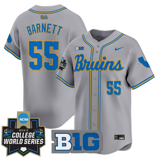 Personalized Men’s UCLA Bruins #55 Michael Barnett 2025 World Series Premier Limited Jersey All Stitched