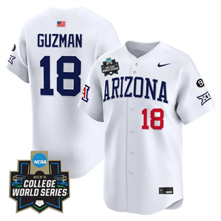 Personalized Men’s Arizona Wildcats #18 Adonys Guzman 2025 World Series Premier Limited Jersey All Stitched