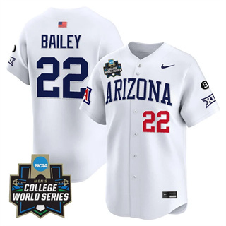 Personalized Men’s Arizona Wildcats #22 Smith Bailey 2025 World Series Premier Limited Jersey All Stitched