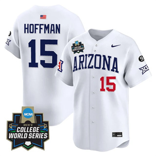Personalized Men’s Arizona Wildcats #15 Trevor Hoffman 2025 World Series Premier Limited Jersey All Stitched