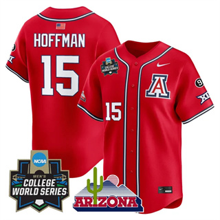 Personalized Men’s Arizona Wildcats #15 Trevor Hoffman 2025 World Series Premier Limited Jersey All Stitched