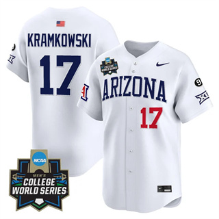 Personalized Men’s Arizona Wildcats #17 Owen Kramkowski 2025 World Series Premier Limited Jersey All Stitched