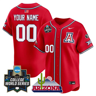 Personalized Custom Arizona Wildcats 2025 World Series Premier Limited Jersey All Stitched Red