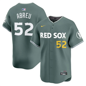 Personalized Men’s Boston Red Sox 2025 City Connect Premier Limited Jersey V2 All Stitched Wilyer Abreu #52