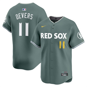 Personalized Men’s Boston Red Sox 2025 City Connect Premier Limited Jersey V2 All Stitched Rafael Devers #11