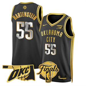 Personalized Men’s Oklahoma City Thunder #55 Isaiah Hartenstein Final Patch Jersey All Stitched