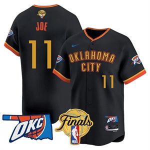 Personalized Men’s Oklahoma City Thunder #11 Isaiah Joe Final Patch Baseball Jersey All Stitched