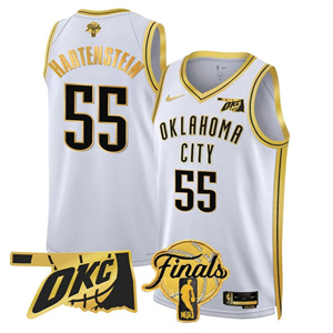 Personalized Men’s Oklahoma City Thunder #55 Isaiah Hartenstein Final Patch Jersey All Stitched