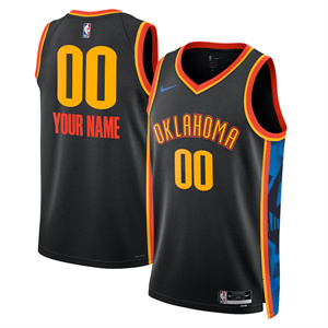 Personalized Custom Men’s Oklahoma City Thunder Jersey Final Patch All Stitched
