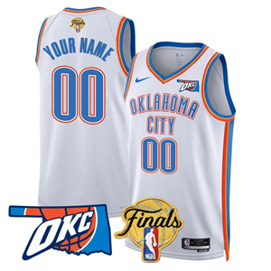 Personalized Custom Men’s Oklahoma City Thunder Jersey Final Patch All Stitched Association