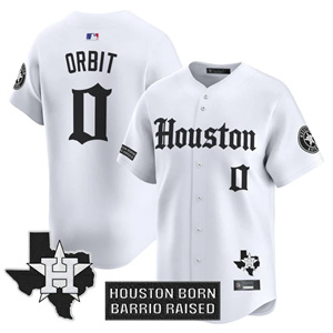 Personalized Men’s Houston Astros ‘Gothic Edition’ Premier Limited Jersey V2 All Stitched Orbit #0