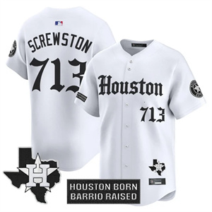 Personalized Men’s Houston Astros ‘Gothic Edition’ Premier Limited Jersey V2 All Stitched Screwston #713
