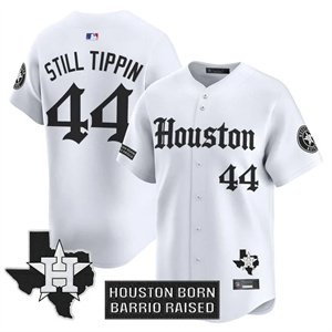Personalized Men’s Houston Astros ‘Gothic Edition’ Premier Limited Jersey V2 All Stitched Still Tippin #44