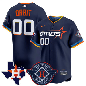Personalized Men’s Houston Astros 2025 City Connect Texas Patch Premier Limited Jersey All Stitched Orbit #00