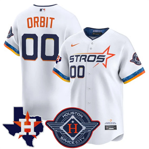 Personalized Men’s Houston Astros 2025 City Connect Texas Patch Premier Limited Jersey All Stitched Orbit #00