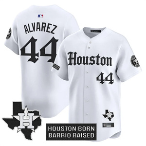 Personalized Men’s Houston Astros ‘Gothic Edition’ Premier Limited Jersey V2 All Stitched Yordan alvarez #44