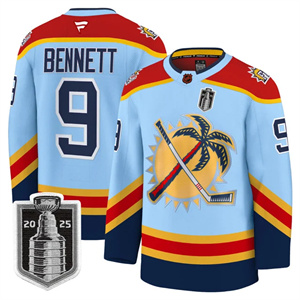 Personalized Men’s Florida Panthers 2025 Stanley Cup Final Premium Jersey All Stitched #9 Sam Bennett