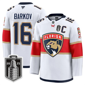 Personalized Men’s Florida Panthers 2025 Stanley Cup Final Premium Jersey All Stitched A#16 leksander Barkov