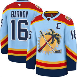 Personalized Men’s Florida Panthers 2025 Stanley Cup Final Premium Jersey All Stitched #16 Aleksander Barkov