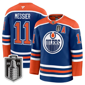 Personalized Men’s Edmonton Oilers 2025 Stanley Cup Final Premium Jersey All Stitched #11 Mark Messier